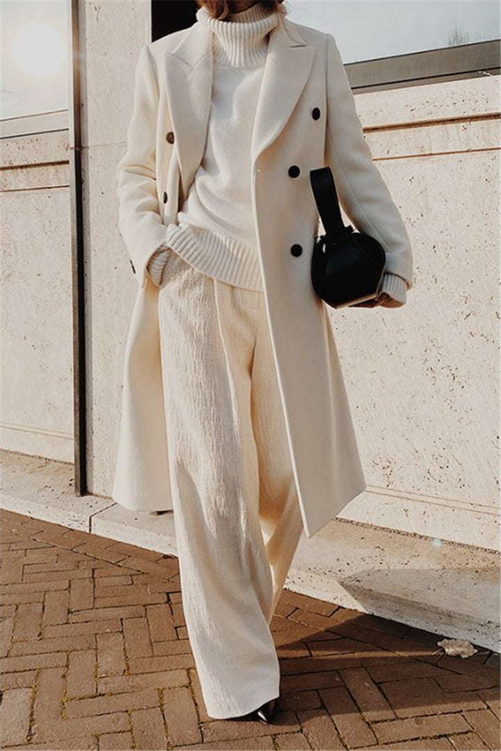 Women's Wool Coat – Longline, Tailored Fit