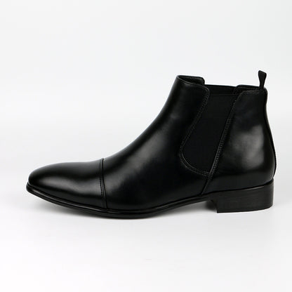 Men's Chelsea Boot – Retro Square Toe Low Heel Design