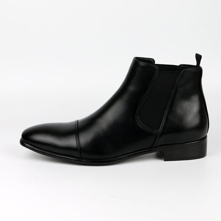 Men's Chelsea Boot – Retro Square Toe Low Heel Design
