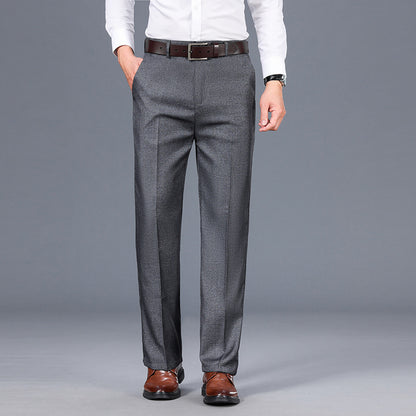 Men's Straight-Cut Dress Trouser – Refined Easy-Care Winter Weight