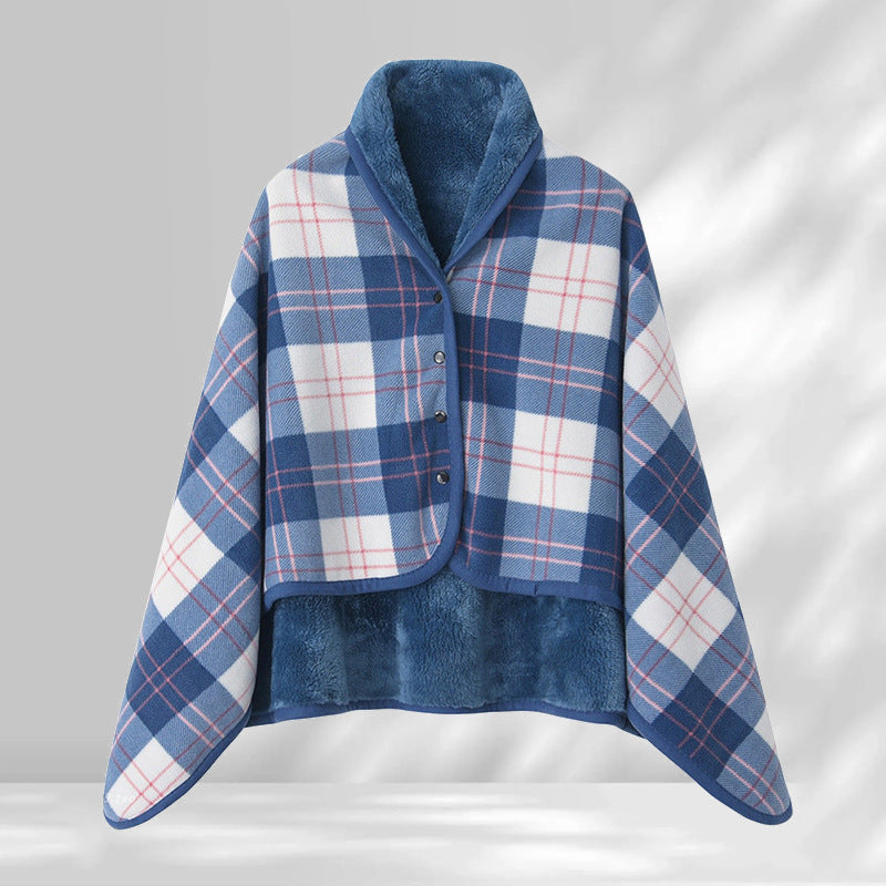 Striped Shawl Blanket – Soft Lightweight Throw for Home