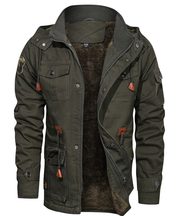 Men's Jacket – Velvet Finish, Sleek Texture, Regular Fit