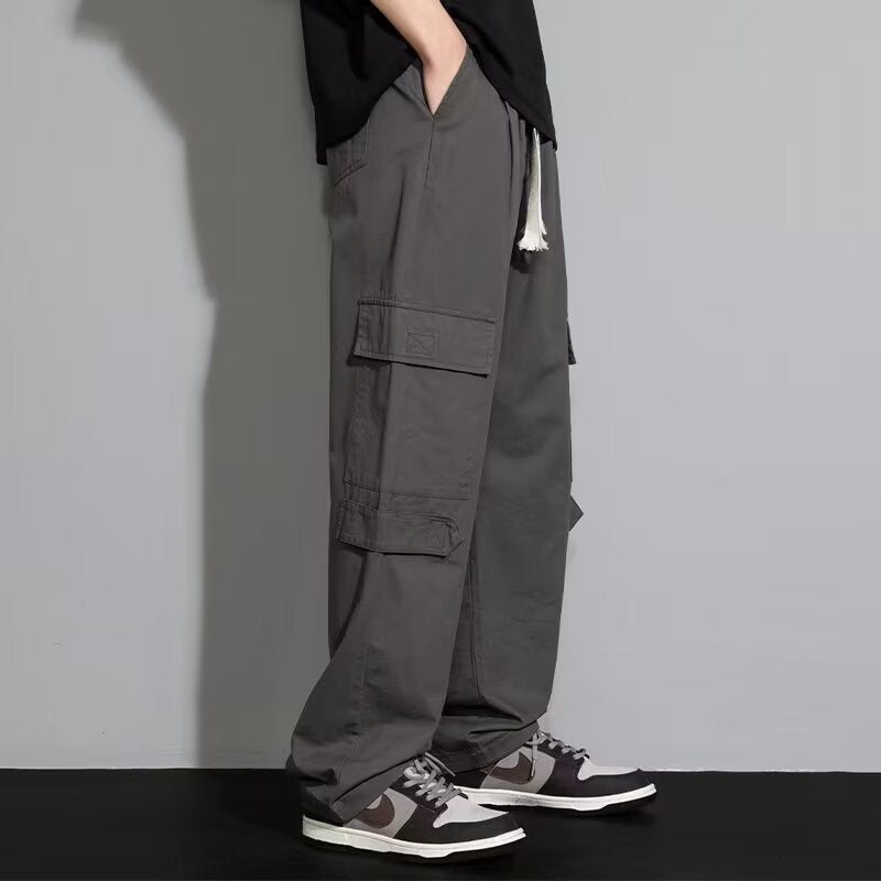 Men's Cotton Blend Trouser – Relaxed Straight Fit Casual Style