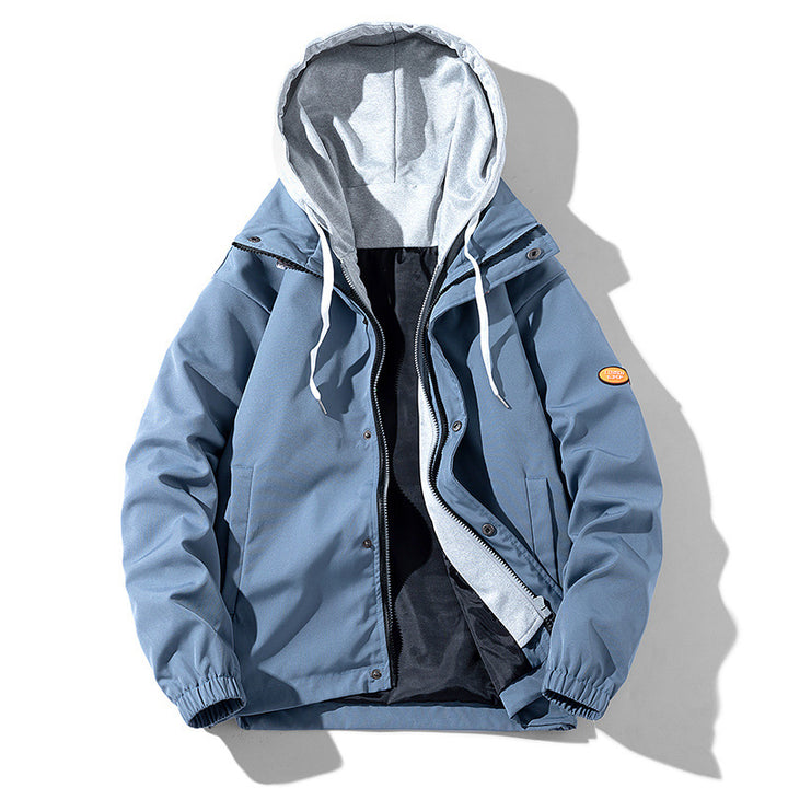 Men's Relaxed Fit Hooded Jacket – Lightweight Casual Outerwear