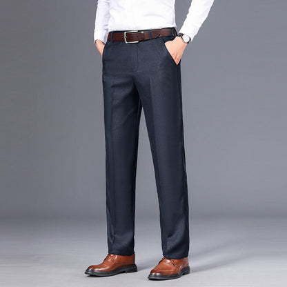 Men's Straight-Cut Dress Trouser – Refined Easy-Care Winter Weight