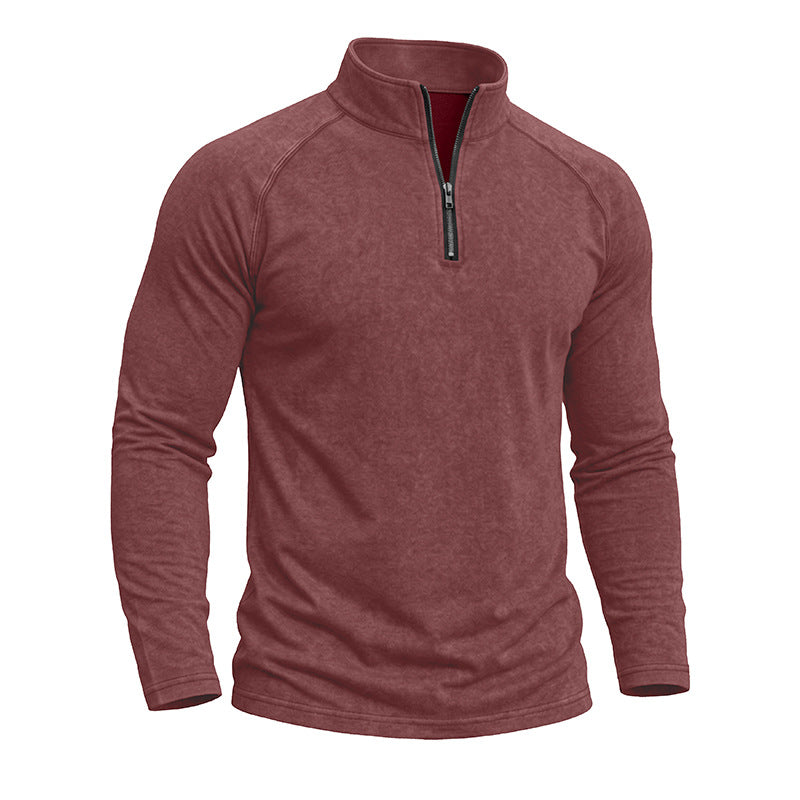 Men's Distressed Retro Washed T-Shirt – Cotton Blend Slim Fit