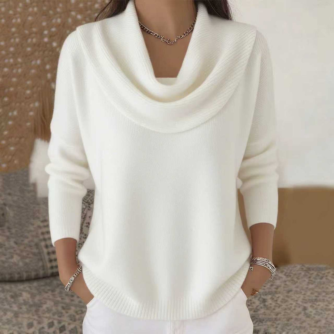 Women's Sweater – Soft Knit Relaxed Fit Pullover for Comfort