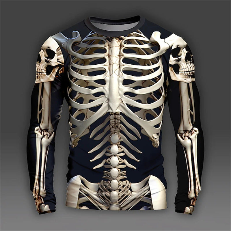 Men's Slim Fit Long-Sleeve Pullover Shirt – Graphic Casual Style