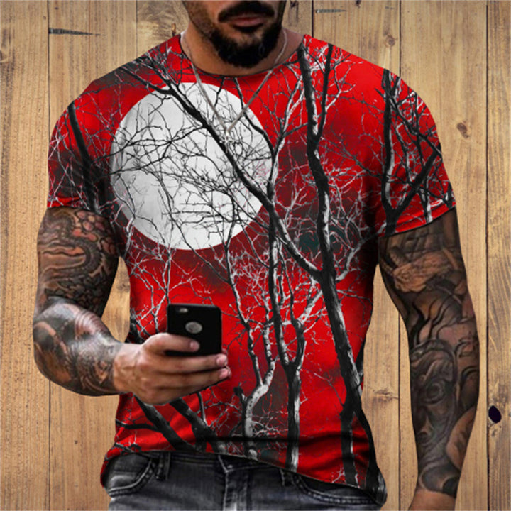 Men's Graphic T-Shirt – Digital Print, Relaxed Summer Fit