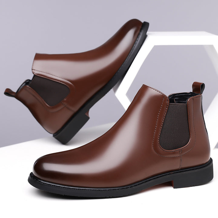Men's Vegan Leather Boot – Fleece-Lined Outdoor Comfort