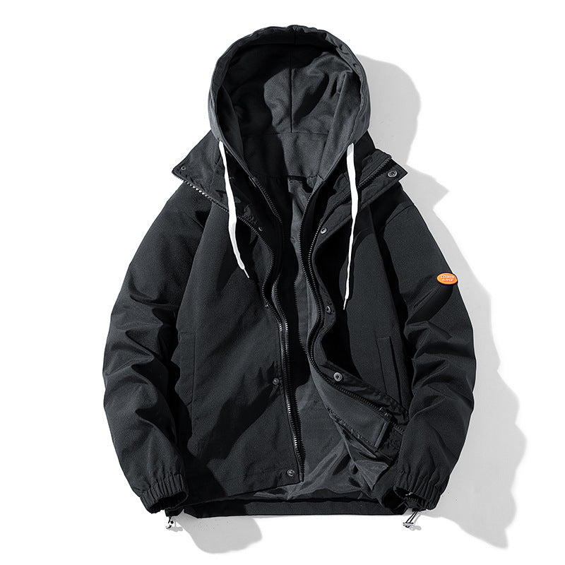 Men's Relaxed Fit Hooded Jacket – Lightweight Casual Outerwear