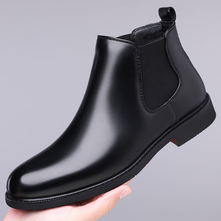 Men's Vegan Leather Boot – Fleece-Lined Outdoor Comfort