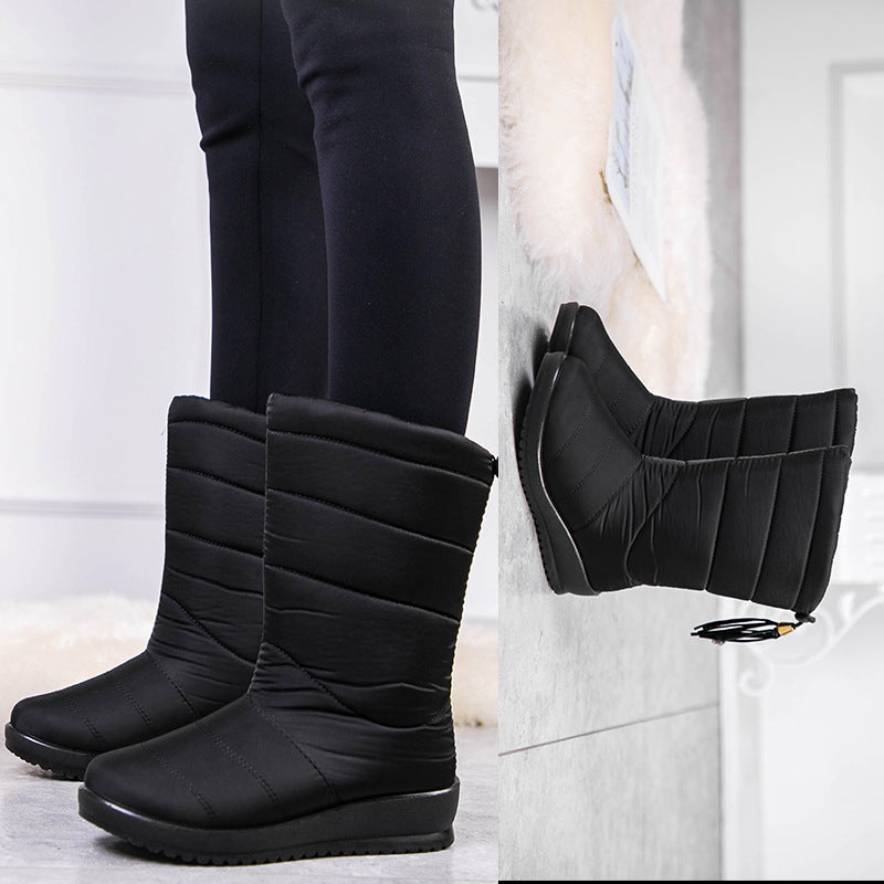 Women's Quilted Mid-Calf Boot – Waterproof Shell, Tassel Detail