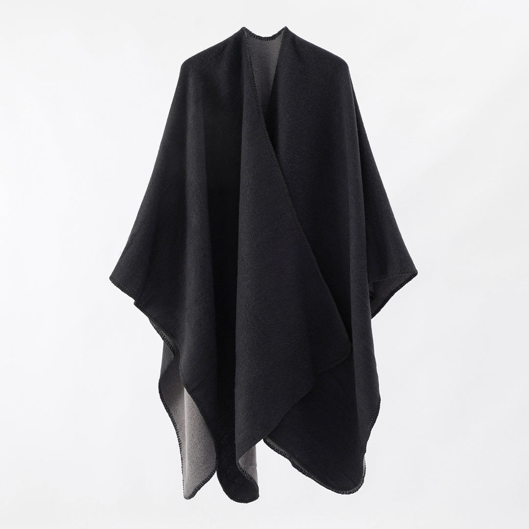 Women's Draped Warm Shawl – Soft Touch Oversized Layer