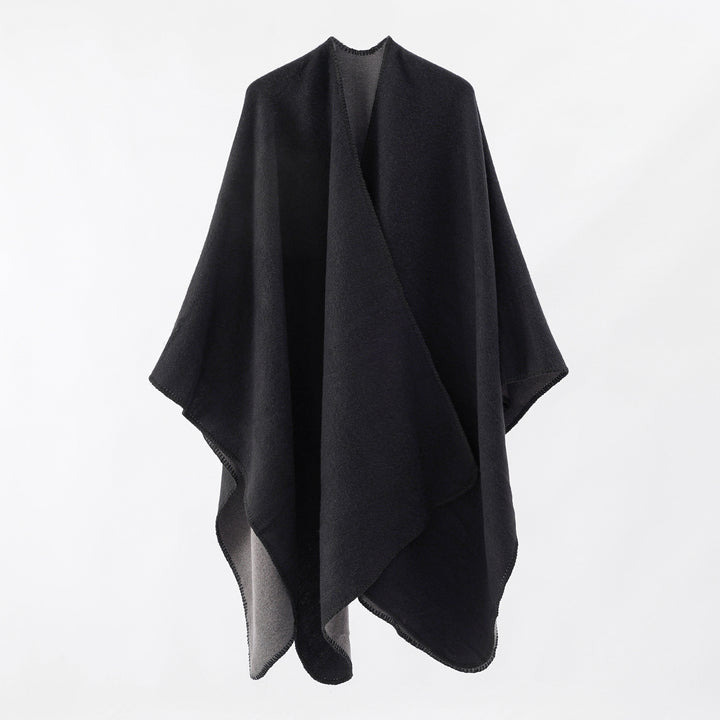 Women's Draped Warm Shawl – Soft Touch Oversized Layer