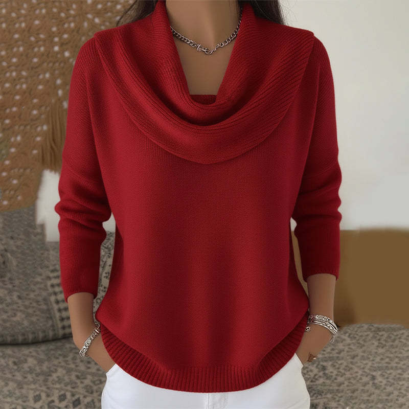 Women's Sweater – Soft Knit Relaxed Fit Pullover for Comfort
