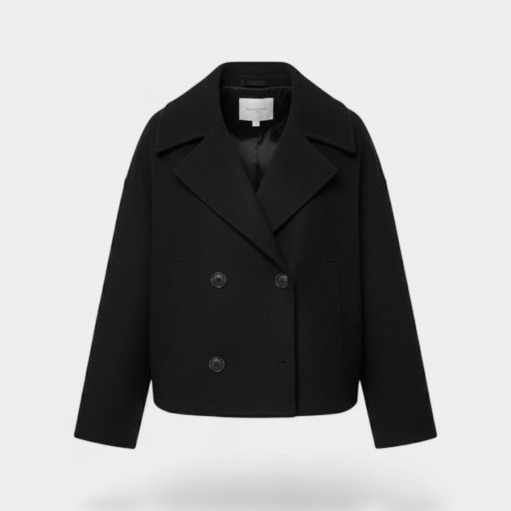 Women's Cropped Wool Jacket – Double Breasted Fit