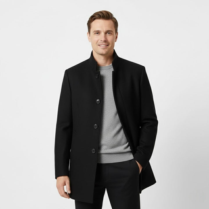 Men's Merino Wool Coat – Removable Insulating Lining