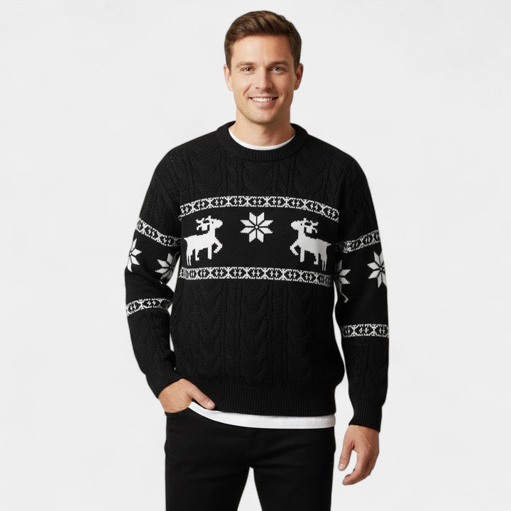 Men's Knitted Christmas Jumper – Subtle Festive Motif