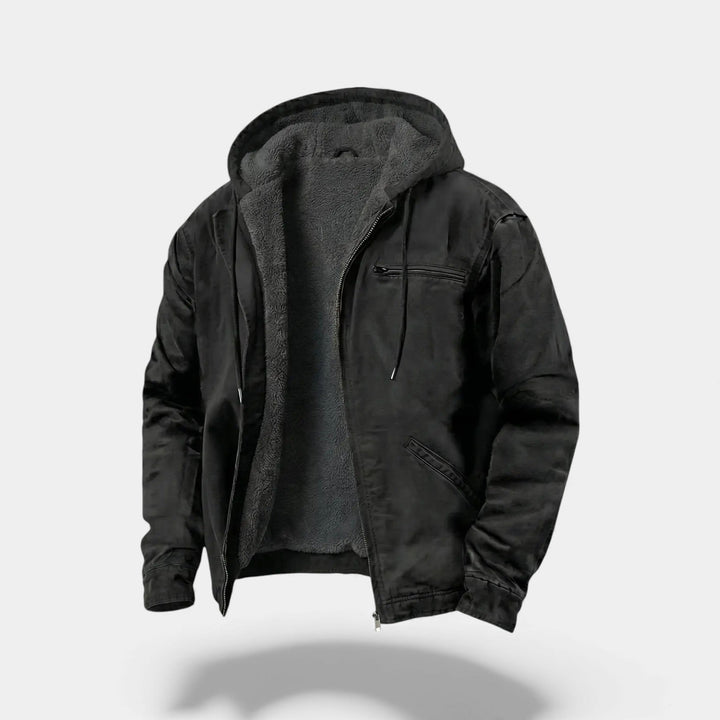 Men's Fleece Zip Hooded Jacket – Relaxed Everyday Fit