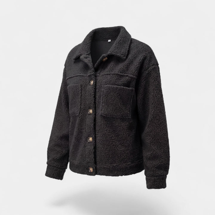 Women's Lambswool Jacket – Single Breasted Lapel Collar