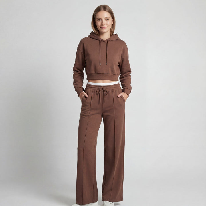 Women's Fine Knit Hooded Set – Relaxed Two Piece