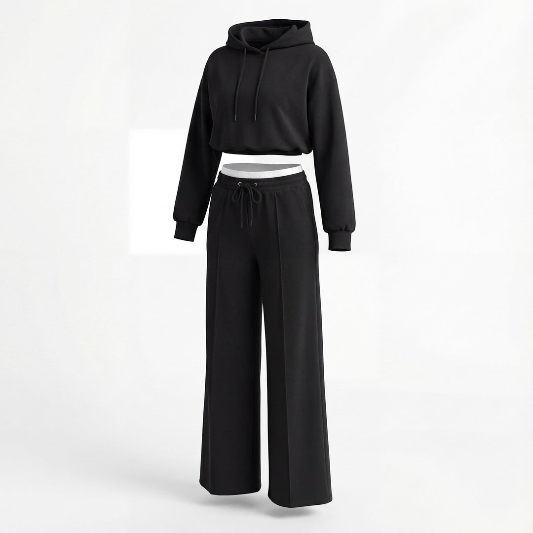 Women's Fine Knit Hooded Set – Relaxed Two Piece