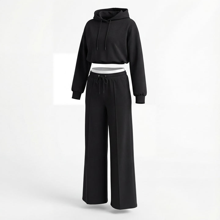 Women's Fine Knit Hooded Set – Relaxed Two Piece