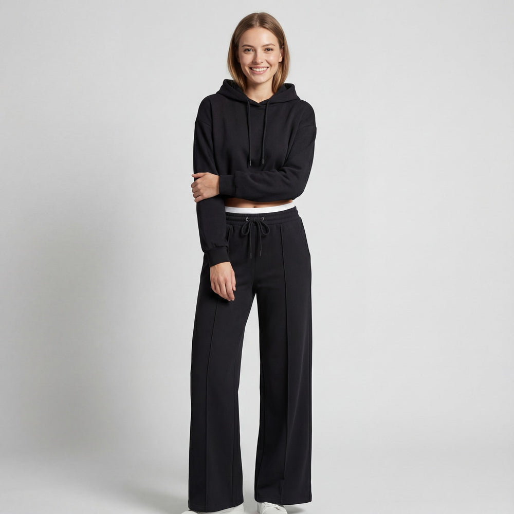 Women's Fine Knit Hooded Set – Relaxed Two Piece