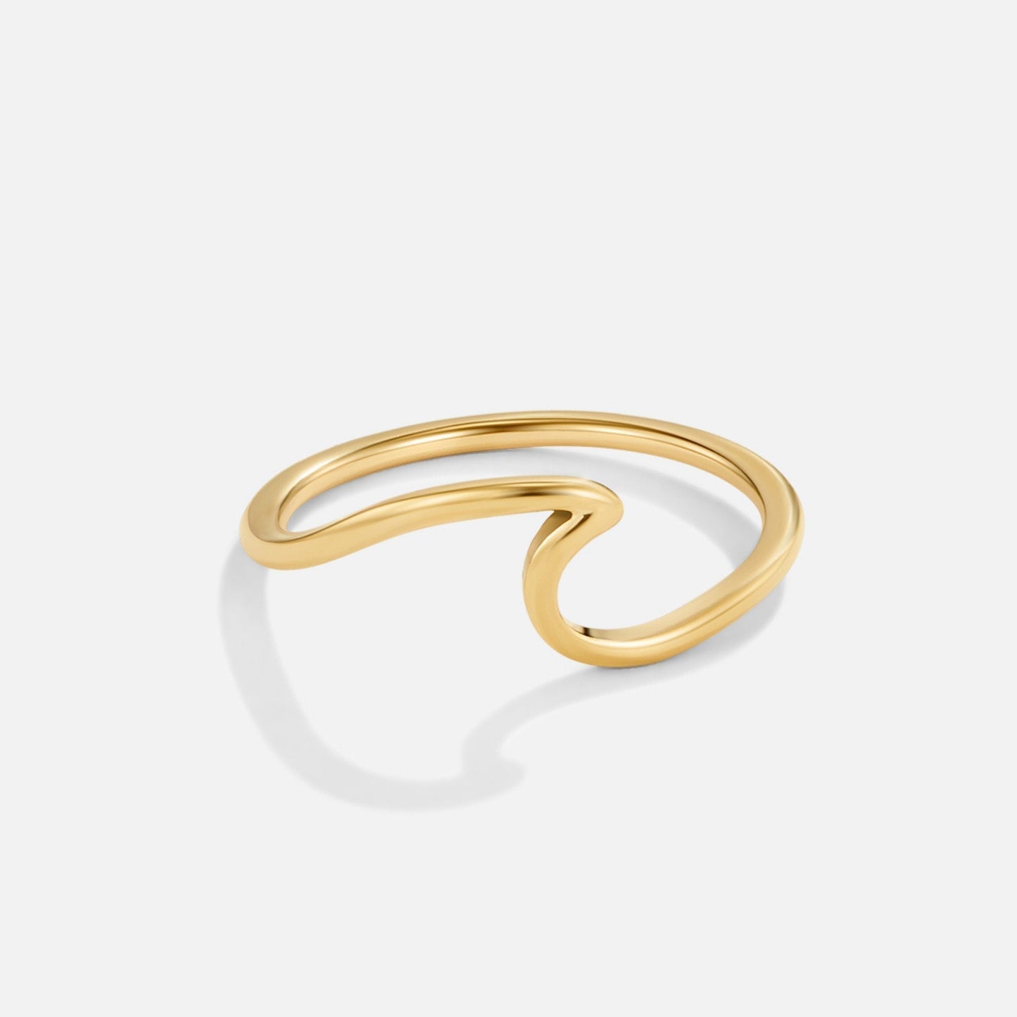 Imari Gold-Tone Wave Ring