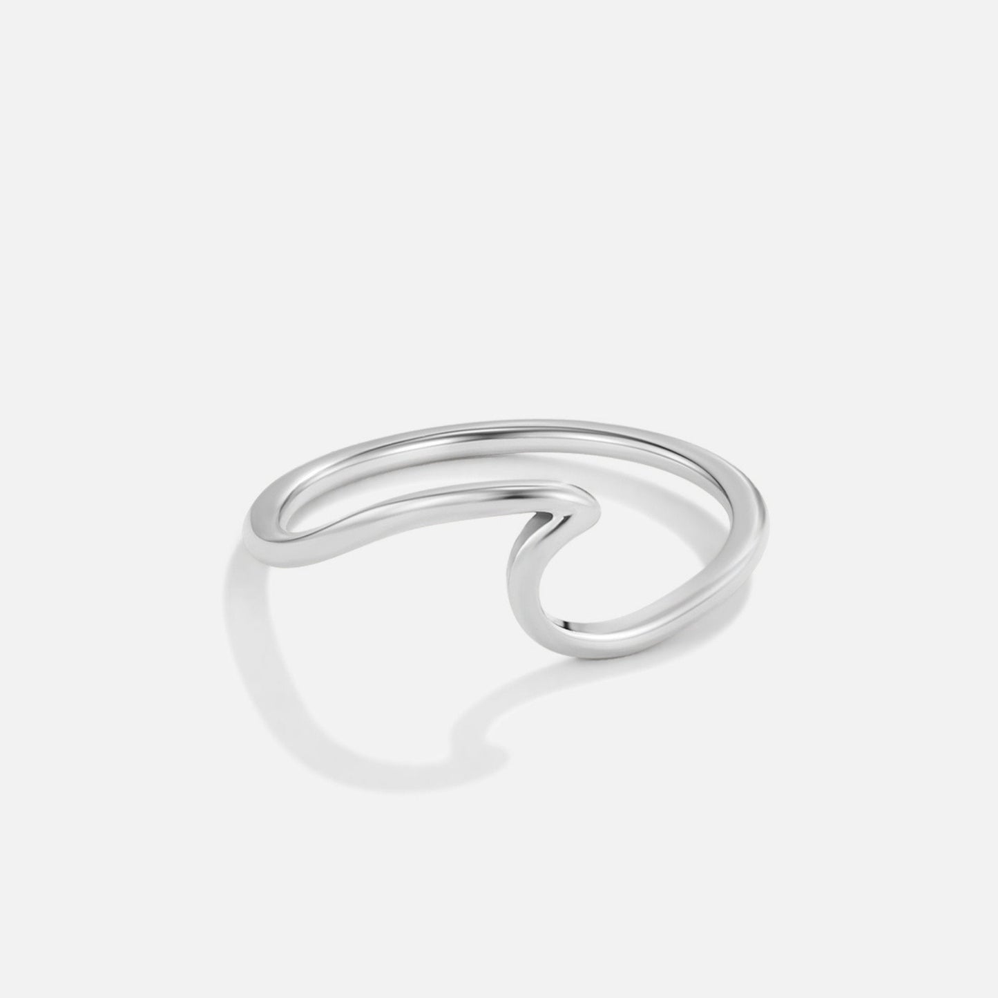 Imari Silver-Tone Wave Ring