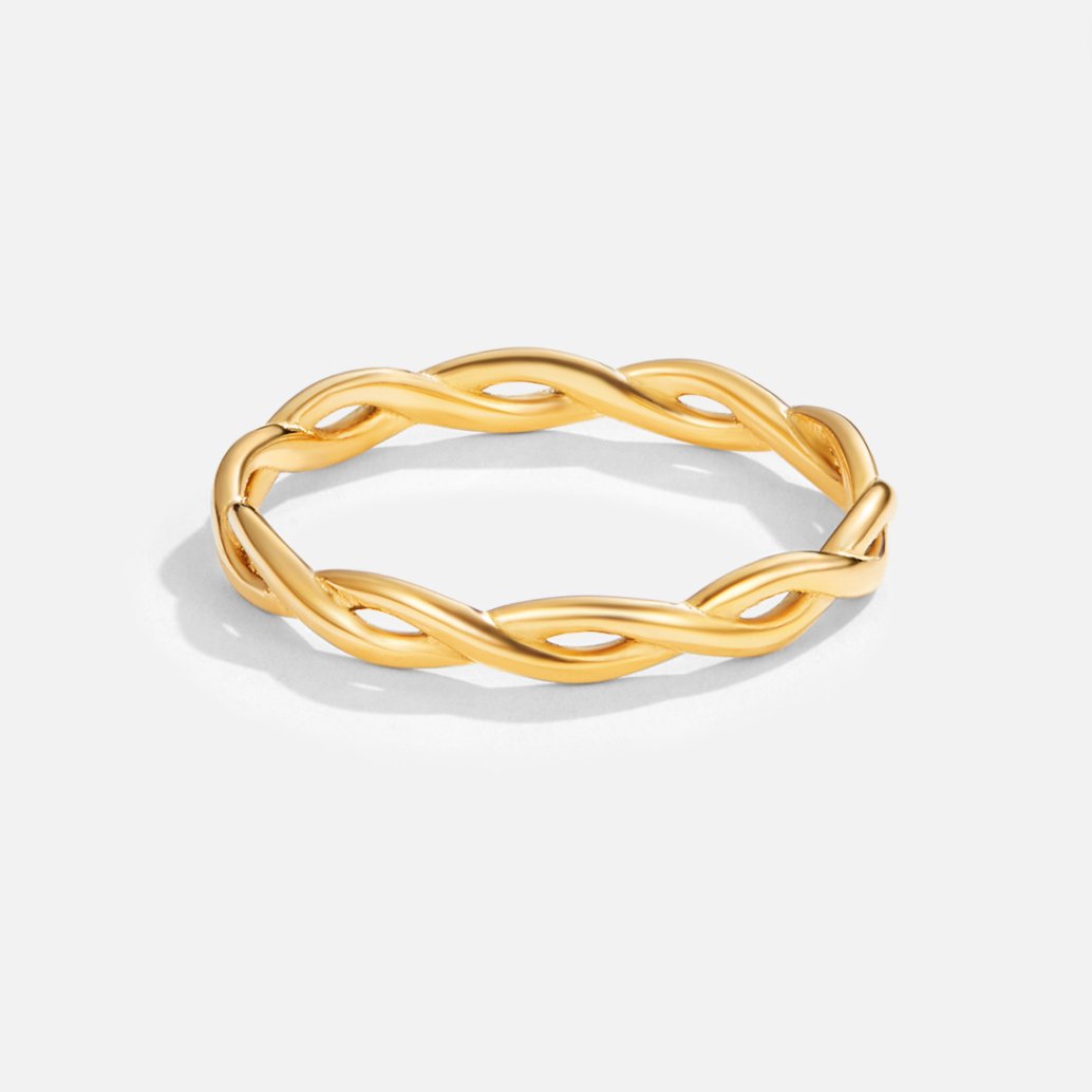 Gold-Tone Infinity Twist Ring