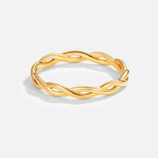 Gold-Tone Infinity Twist Ring