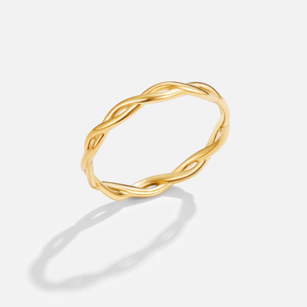 Gold-Tone Infinity Twist Ring