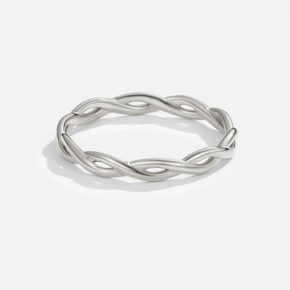 Silver-Tone Infinity Twist Ring