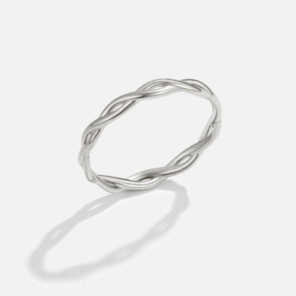 Silver-Tone Infinity Twist Ring