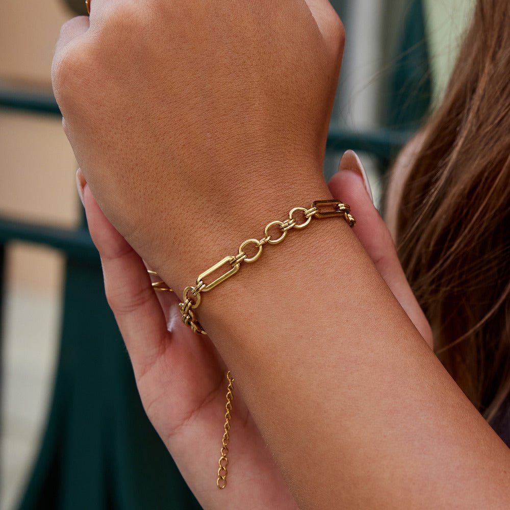 Iris Chunky Gold-Tone Bracelet