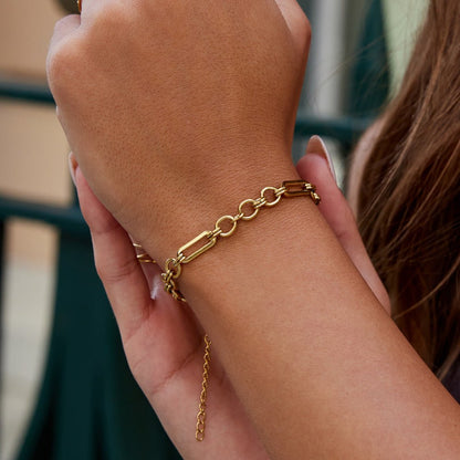 Iris Chunky Gold-Tone Bracelet