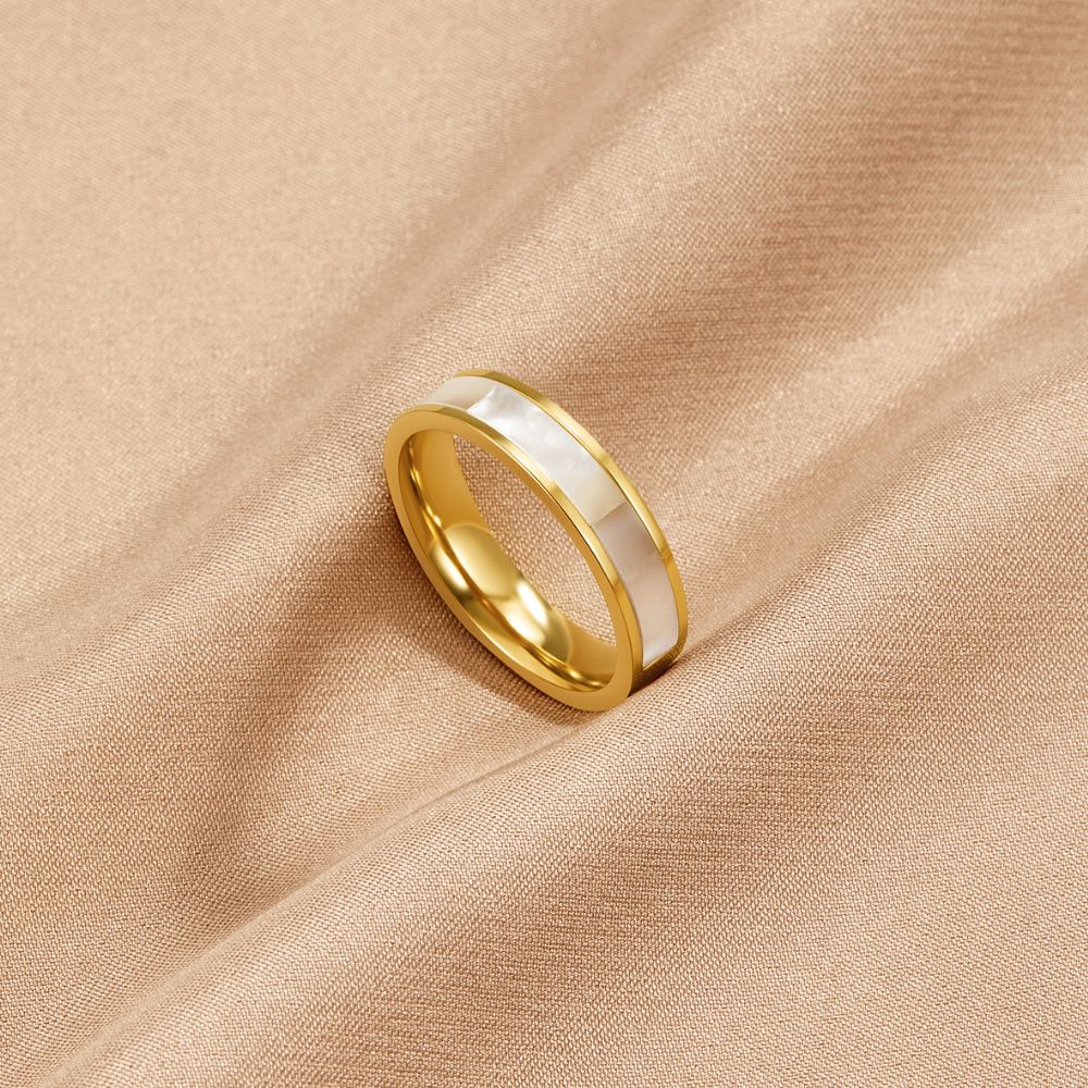 Ivory Pearl Gold-Tone Ring