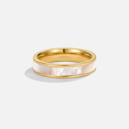 Ivory Pearl Gold-Tone Ring