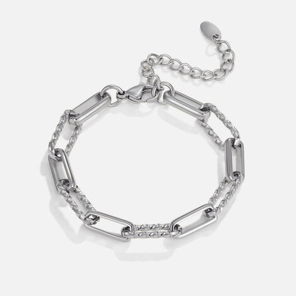 Jihan Chunky Silver-Tone Chain Bracelet