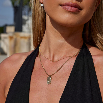 Kiya Gold-Tone Pendant Necklace