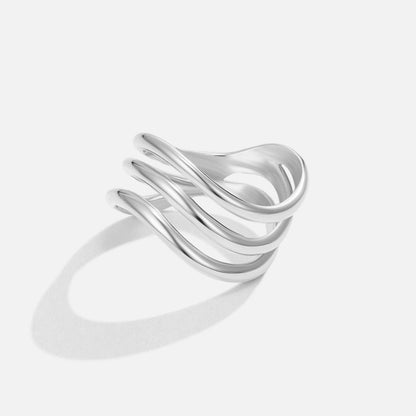 Kiya Silver-Tone Layered Ring