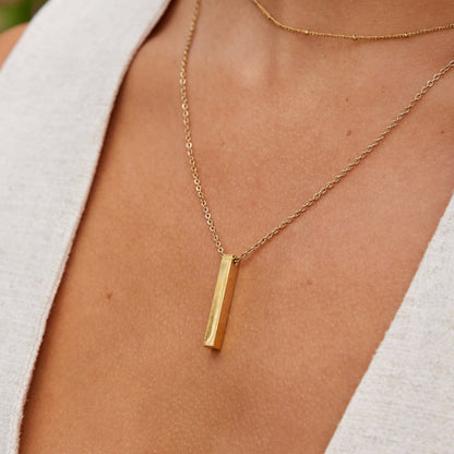 Lala Gold-Tone Bar Necklace