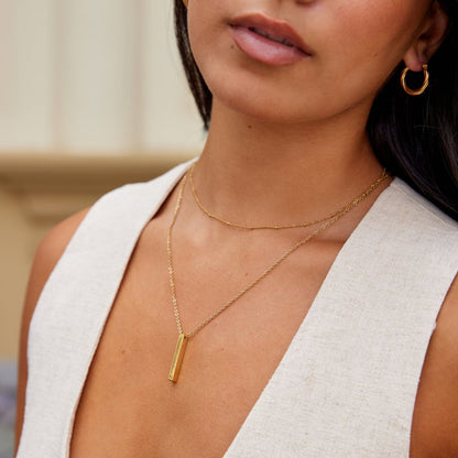 Lala Gold-Tone Bar Necklace