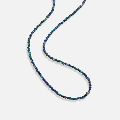 Lapis Blue Beaded Stone Necklace