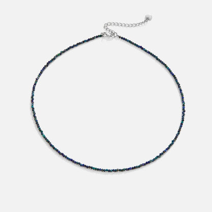 Lapis Blue Beaded Stone Necklace