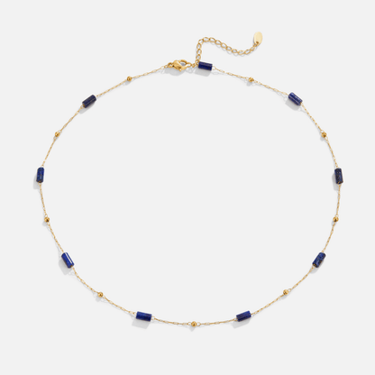 Lapis Blue Bead Necklace