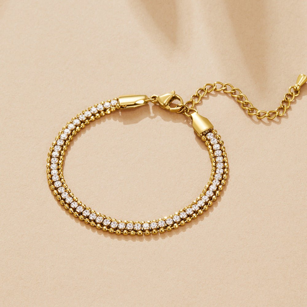 Adison Layered Crystal Bracelet
