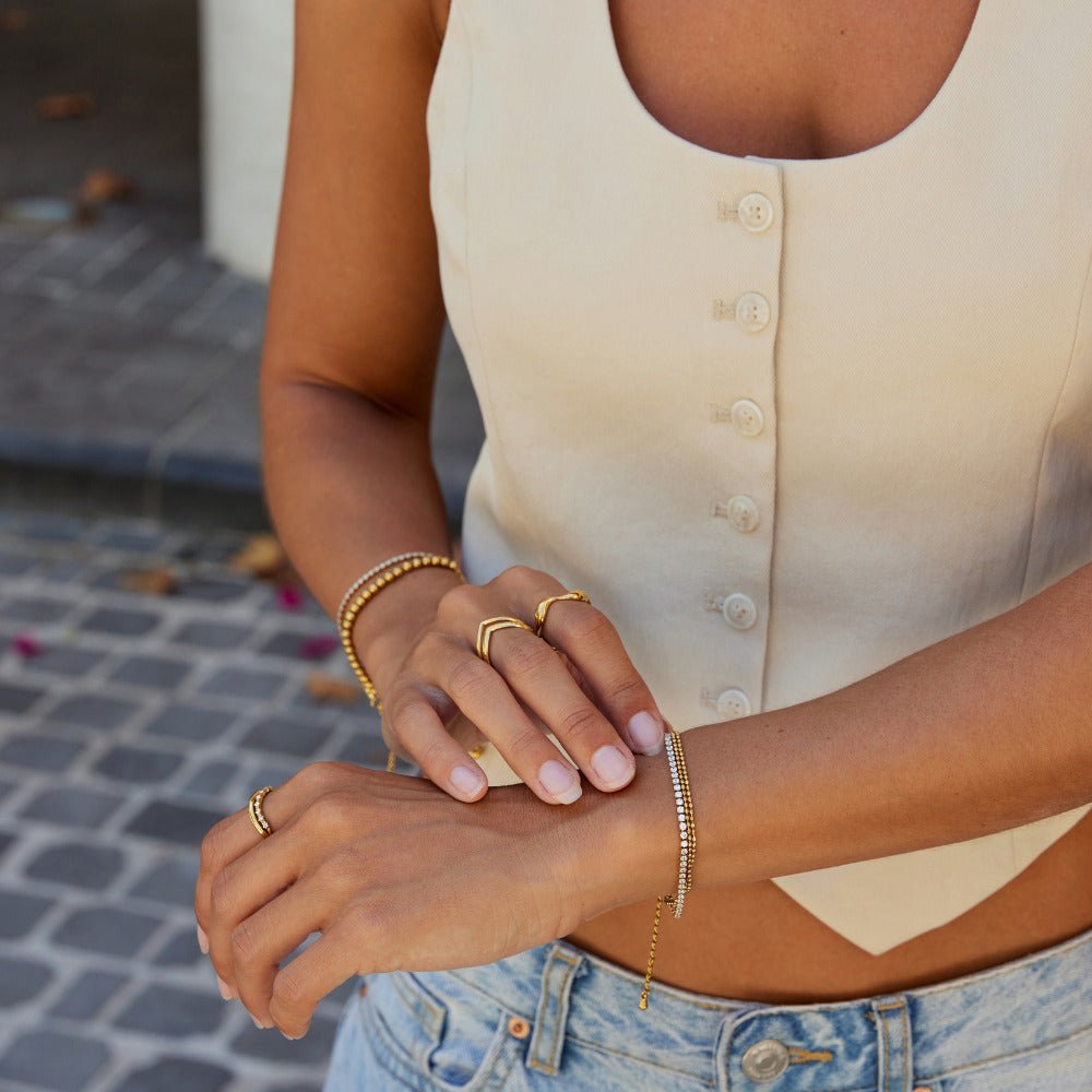 Adison Layered Crystal Bracelet